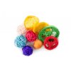Ratanové koule, dřevěná kulička a lufa houba 4–8,5 cm