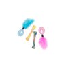 Set 4ks trubiček s peřím, hračka pro kočky, 15 cm