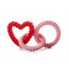 Valentýnská hračka srdce s kruhy z TPR pryže 9 cm