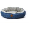 Pelíšek Ring, 60 cm, modré proužky, pohodlný pelíšek pro malé a střední psy