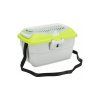 Transportní box MINI CAPRI s popruhem, 40x2x30cm (max. 2kg), světle šedá/zelená
