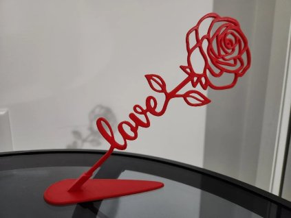 Love Rose – 3D tištěná růže