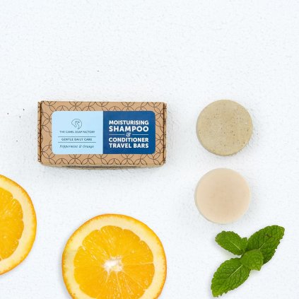 Moisturising Shampoo and Conditioner Bars Travel Pack