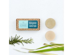 Nourishing Shampoo and Conditioner Bars Travel Pack