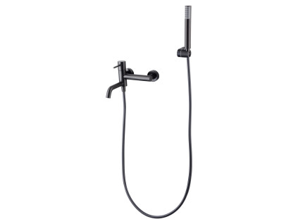 imex monza vanova baterie set hadice drzak rucni sprcha black gun metal