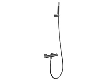 imex genova termostaticka sprchova baterie set hadice drzak rucni sprcha black gun metal