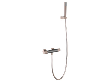 imex line termostaticka sprchova baterie set hadice drzak rucni sprcha seda matna champagne