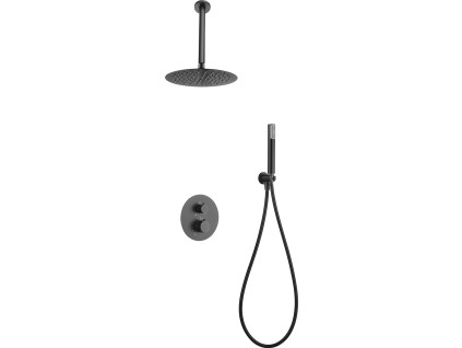 imex top termostaticky sprchovy podomitkovy set black gun metal