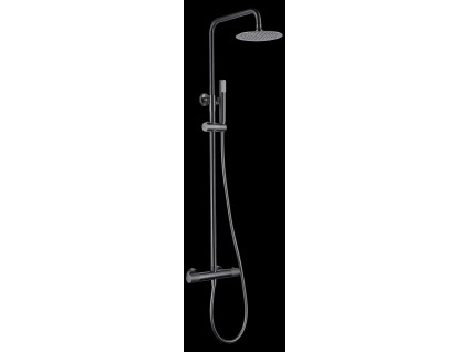 imex line termostaticky dualni sprchovy system black gun metal