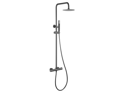 imex genova termostaticky dualni sprchovy system black gun metal