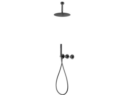 imex breda termostaticky sprchovy podomitkovy set black gun metal