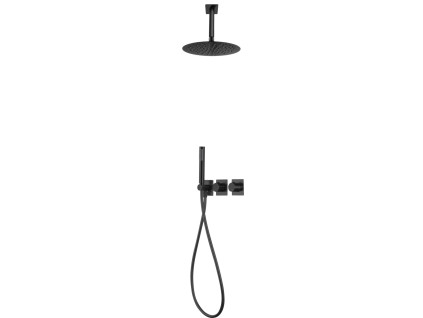 imex nepal termostaticky sprchovy podomitkovy set cerna matna