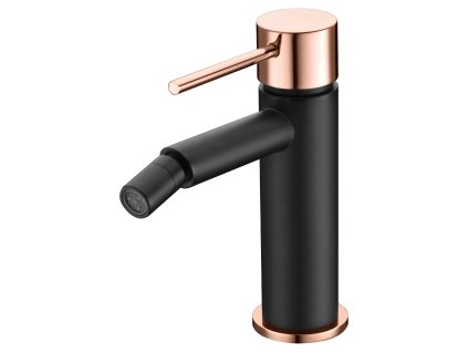 imex milos bidetova baterie cerna matna ruzove zlato