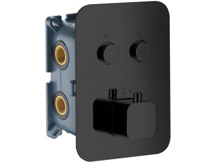 imex 2cestna termostaticka baterie cerna matna