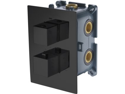 imex 3cestna termostaticka baterie cerna matna