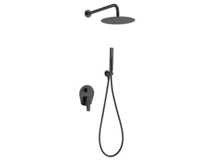 imex delos sprchovy podomitkovy set cerna matna