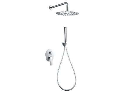 imex delos sprchovy podomitkovy set chrom