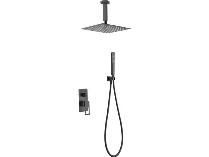 imex estocolmo sprchovy podomitkovy set cerna matna