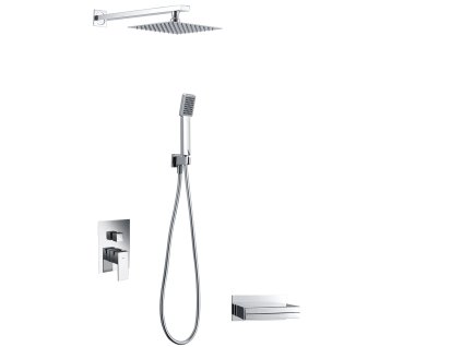 imex java podomitkovy vanovy set chrom