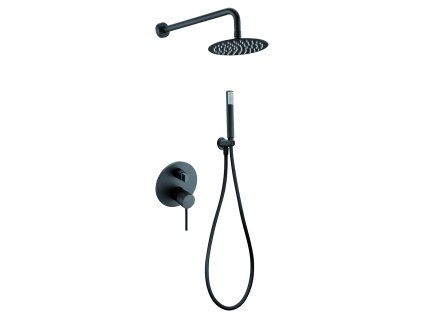 imex milos sprchovy podomitkovy set cerna matna