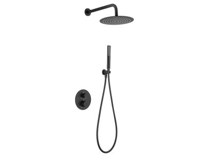 imex napoles termostaticky sprchovy podomitkovy set cerna matna