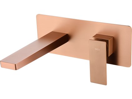 imex pisa podomitkova umyvadlova baterie kartacovane ruzove zlato