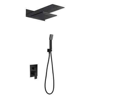 imex rodas termostaticky sprchovy podomitkovy set cerna matna