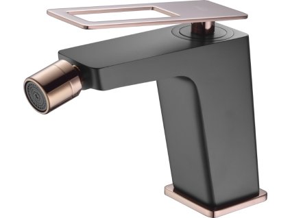 imex suecia bidetova baterie cerna matna ruzove zlato