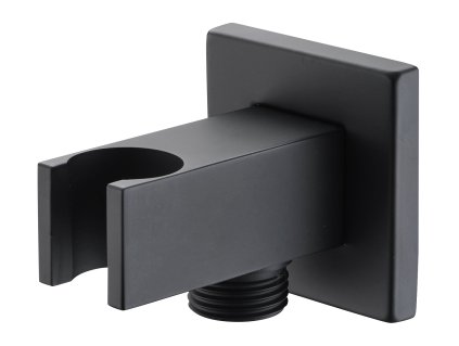 imex hranata rohova pripojka s drzakem rucni sprchy cerna matna