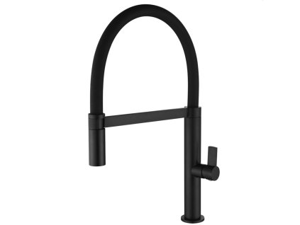 imex laos kuchynska baterie s flexibilnim ramenem cerna matna