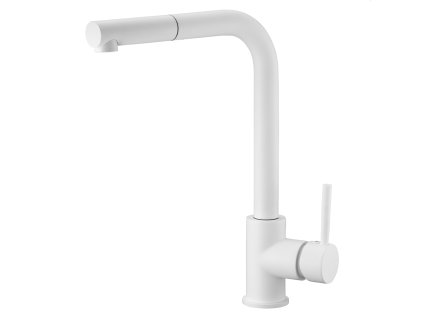 imex malta kuchynska baterie s vytahovaci sprskou bila matna