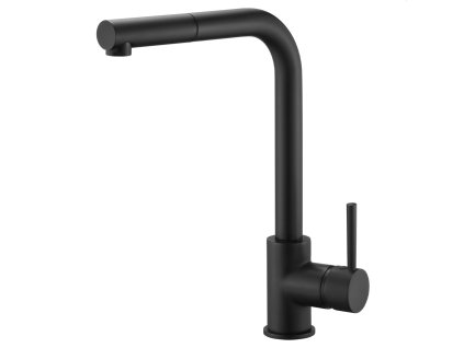 imex malta kuchynska baterie s vytahovaci sprskou cerna matna