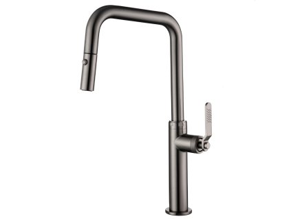 imex niza kuchynska baterie s vytahovaci sprskou black gun metal