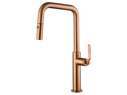 imex niza kuchynska baterie s vytahovaci sprskou kartacovane ruzove zlato