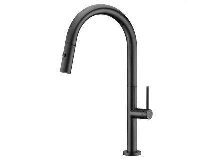 imex samoa kuchynska baterie s vytahovaci sprskou cerna matna