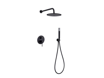 imex monza sprchovy podomitkovy set cerna matna