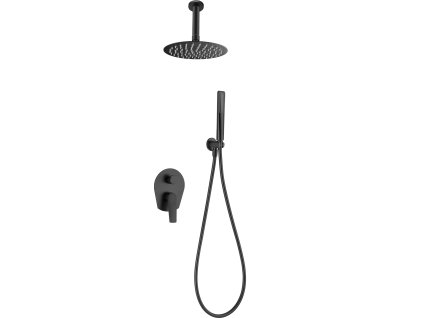 imex paros sprchovy podomitkovy set cerna matna