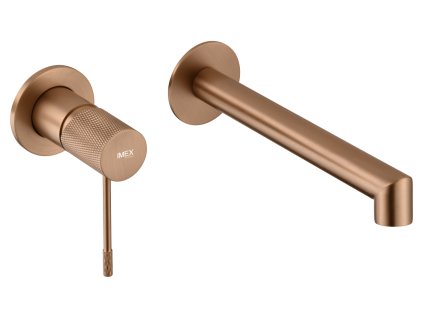 imex line podomitkova umyvadlova baterie kartacovane ruzove zlato