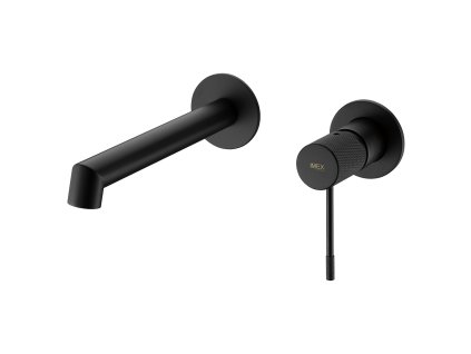 imex line podomitkova umyvadlova baterie cerna matna