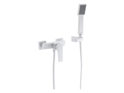 imex art sprchova baterie set hadice drzak rucni sprcha bila matna