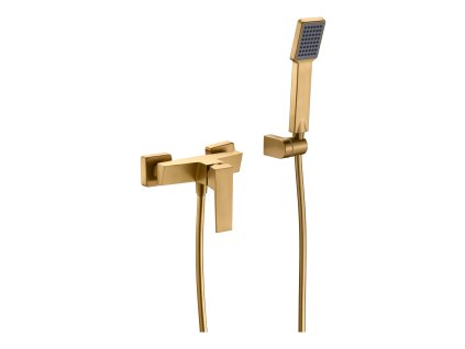 imex art sprchova baterie set hadice drzak rucni sprcha kartacovane zlato