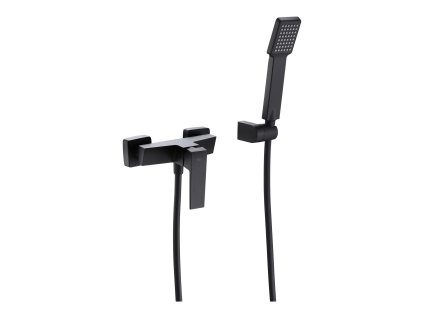 imex art sprchova baterie set hadice drzak rucni sprcha cerna matna