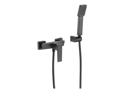 imex art sprchova baterie set hadice drzak rucni sprcha black gun metal