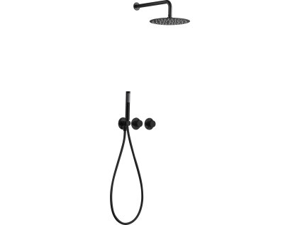 imex assen termostaticky sprchovy podomitkovy set cerna matna