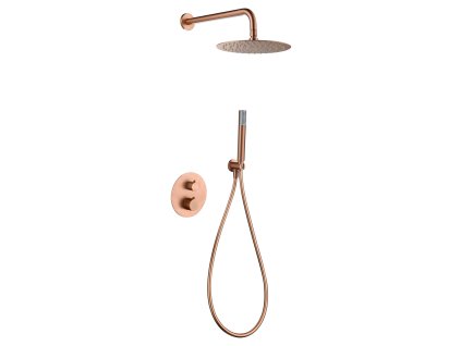 imex genova termostaticky sprchovy podomitkovy set kartacovane ruzove zlato