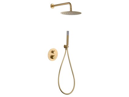 imex genova termostaticky sprchovy podomitkovy set kartacovane zlato