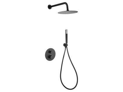 imex genova termostaticky sprchovy podomitkovy set cerna matna