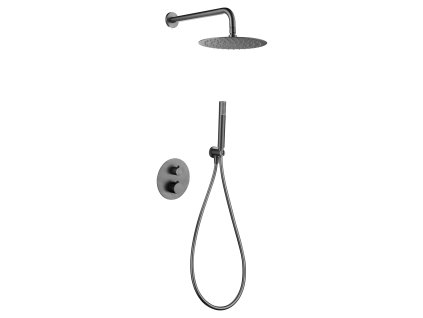 imex genova termostaticky sprchovy podomitkovy set black gun metal