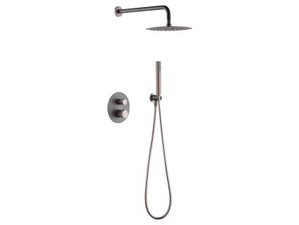 imex line termostaticky sprchovy podomitkovy set seda matna champagne