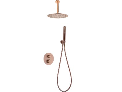 imex salerno termostaticky sprchovy podomitkovy set kartacovane ruzove zlato